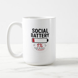 Klassieke mok voor lage sociale batterij Fun Intro