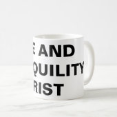 Klassieke Mok "vrede en rust in Christus" (Voorkant rechts)