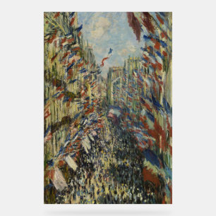 Klassieke Monet Franse Vlag Straatkunst Parijs Acryl Bord