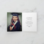 Klassieke monogram A Gradupafkap Foto Modern Bedankkaart (Binnen)