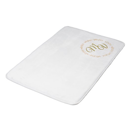 Klassieke monogram Bath mat - keuze uit maten (Gekanteld)