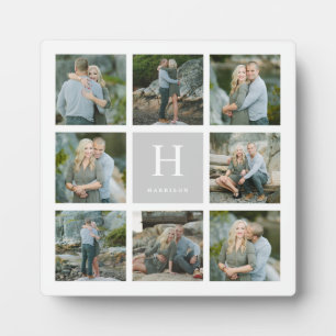 Klassieke monogram collage fotoplaat