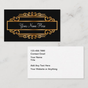 Klassieke Monogram Elegante Visitekaartjes