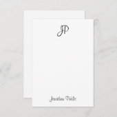 Klassieke monogram kalligrafie Verticale Sjabloon (Voorkant / Achterkant)