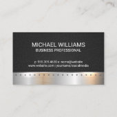 Klassieke monogram | Ledermetalen rivetten Visitekaartje (Achterkant)