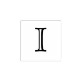 Klassieke Monogram Letter I 1 Inch Stamp Rubberstempel (Afrduk)