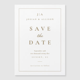Klassieke Monogram Save the Date