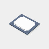 Klassieke monogram zeemlek post-it® notes (Schuin)