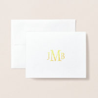Klassieke monogrammen Dank u Gold
