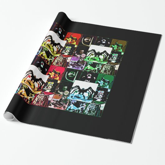 Klassieke monsterverpakking cadeaupapier (Uitgerold)