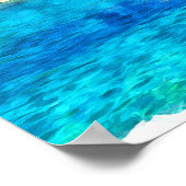 Klassieke Mooie Kroatië Adria kust landschap Poster (Hoek)