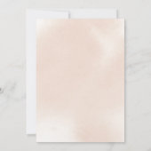 Klassieke mosterd roze roze bevestiging kaart (Achterkant)