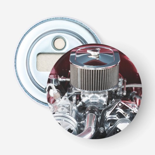 Klassieke motor button flesopener (Voorkant)