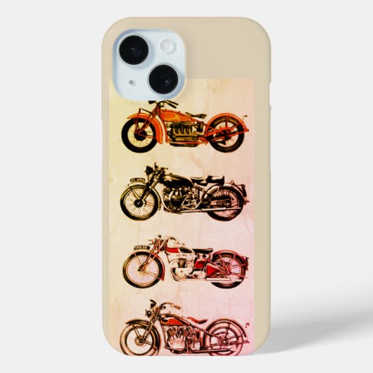 KLASSIEKE MOTORCYCLI Case-Mate iPhone CASE (Achterkant)