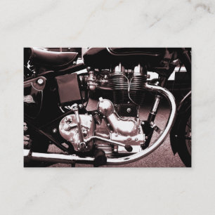 Klassieke motorfiets, minikaart visitekaartje