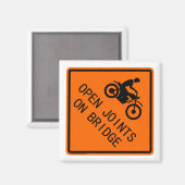 Klassieke Motorfiets Teken - Open gewrichten op Br Magneet (Voorkant / Achterkant)