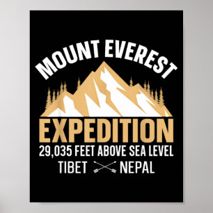 Klassieke Mount Everest Poster