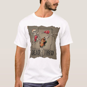 Klassieke Muay Thai Skeleton Fighter T-shirt