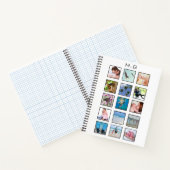 Klassieke Multiple Square Custom Photo Collage Notitieboek (Binnen)
