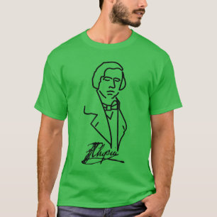 Klassieke muziek pianist Chopin musicus componist T-shirt