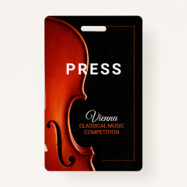 Klassieke Muziek Wedstrijd Evenement Nieuws Groep Badge