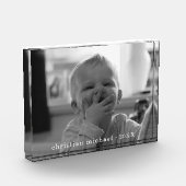 Klassieke naam Aangepast fotoblok (Links)