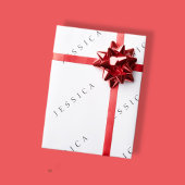 Klassieke naam (of woord) cadeaupapier