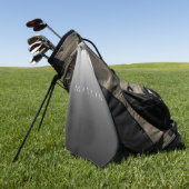 Klassieke naam of woord | Gradiëntgrijs Golfhanddoek (Groen)