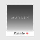 Klassieke naam of woord | Gradiëntgrijs Sticker (Vel)