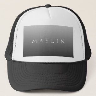 Klassieke naam of woord Gradiëntgrijs Trucker Pet