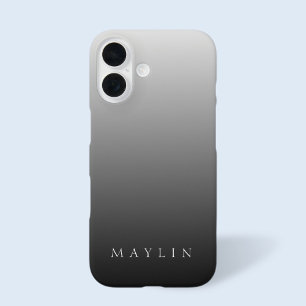 Klassieke naam of woord Verlopend grijs iPhone 16 Hoesje