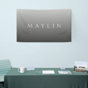 Klassieke naam of woord Verlopend grijs Spandoek