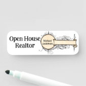 Klassieke Naam Tag Makelaar Onroerend goed (In situ)