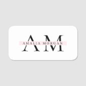 Klassieke naamtag naamplaatje (Voorkant)