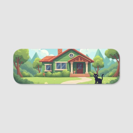 Klassieke naamtag naamplaatje (Voorkant)