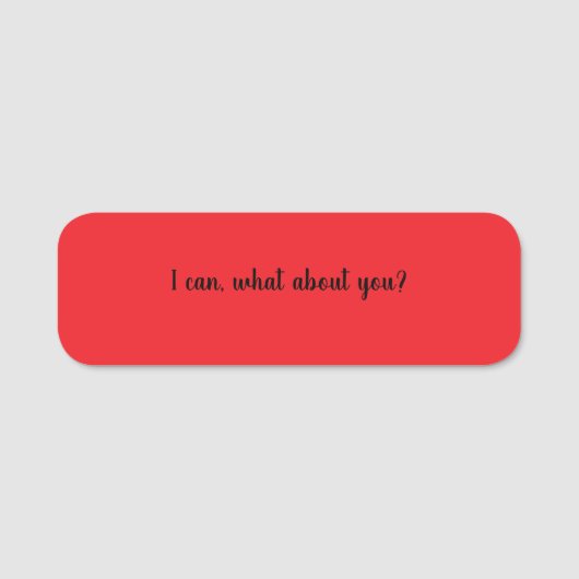 Klassieke naamtag naamplaatje (Voorkant)