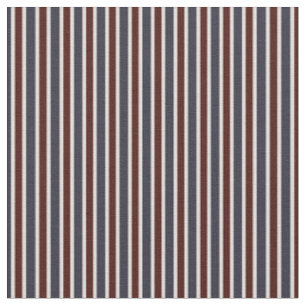 Klassieke Navy & Burgundy Verticale Strepen Stof