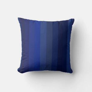 Klassieke Navy & Kobalt Verticale Strepen Kussen
