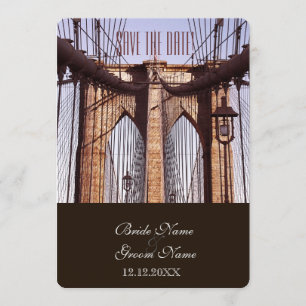 Klassieke New York Brooklyn Bridge Kaart