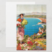 Klassieke Nice Reine Cote D'Azur Briefpapier (Voorkant / Achterkant)