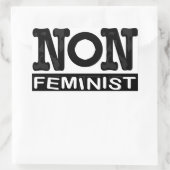 Klassieke niet-feministische logo sticker (Tas)
