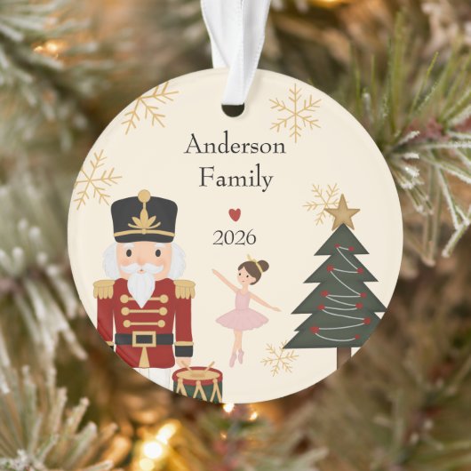 Klassieke Notenkraker Kerst Acryl Ornament (Boom)