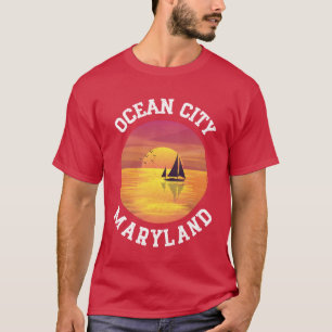 Klassieke Ocean City Maryland Retro 70s 80s vriend T-shirt