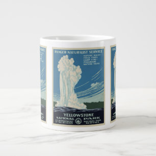 Klassieke Old Faithful in Yellowstone National Par Extra Grote Beker