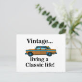 Klassieke Oldtimer Briefkaart (Staand voorkant)