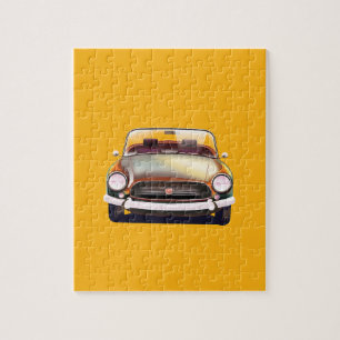 Klassieke oldtimer legpuzzel