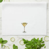 Klassieke Olijf Martini Keukenhanddoek (Gevouwen)