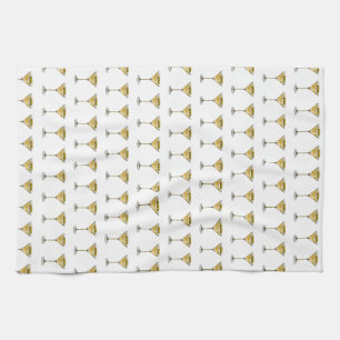 Klassieke Olijf Martini Print Keukenhanddoek 