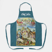 Klassieke ontdekkingsreizigers met antieke wereldk schort (Voorkant)