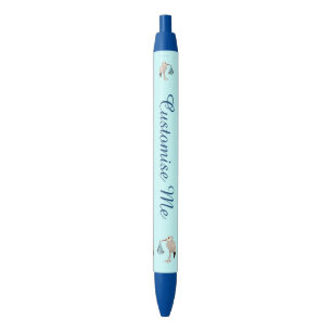 Klassieke Ooievaar (Blauwe) 2 Zwarte Inkt Pen